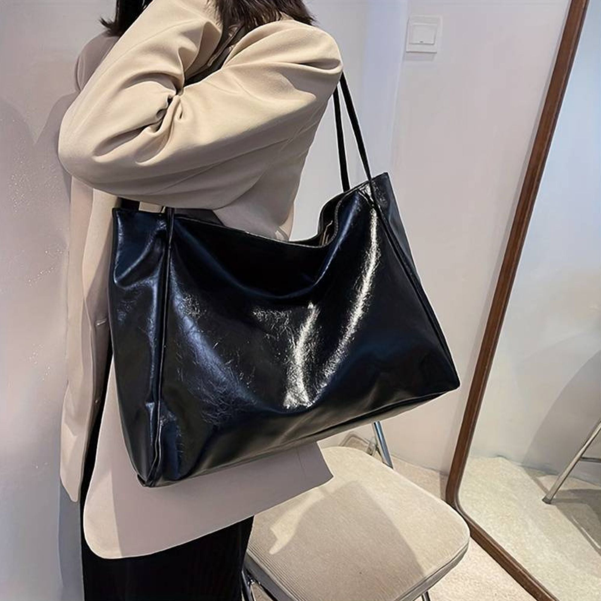 Clean Chic Leather Tote